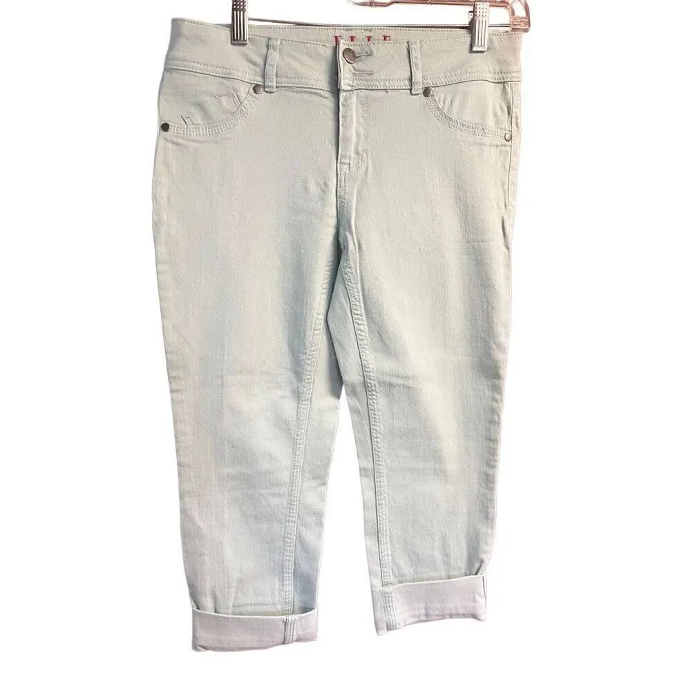 ELLE Paris Foam Green Capri Pants Sz 6